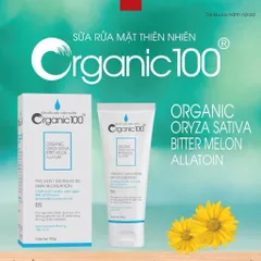 Sữa Rửa Mặt thiên nhiên ORGANIC 100 - Chiết xuất từ cám gạo, vitamin B5