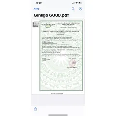 Bổ não GINKGO tăng cường trí nhớ GINKGO BILOBA 6000 lọ 30 viên - Hoạt huyết, tăng cường lưu thông máu não