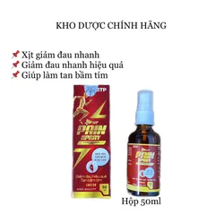 XỊT GIẢM ĐAU PAIN SPAY 50ml-Giảm đau nhanh, tan bầm tím, giảm đau nhức xương khớp, đau cơ, đau gân, thần kinh ngoại biên