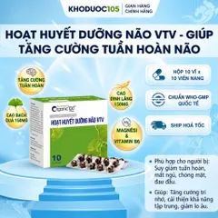 HOẠT HUYẾT DƯỠNG NÃO VTV hộp 100 viên (Bổ não, cải thiện trí nhớ - tăng cường trí nhớ)