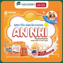 Siro yến sào ăn ngon An Nhi, tăng cân cho trẻ biếng ăn, tăng sức đề kháng, Hộp 20 ống