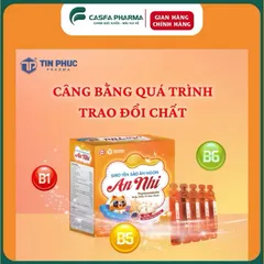 Siro yến sào ăn ngon An Nhi, tăng cân cho trẻ biếng ăn, tăng sức đề kháng, Hộp 20 ống