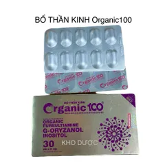 BỔ THẦN KINH Organic100 hộp 30v - Giảm đau mỏi cổ vai gáy, tê bì chân tay, đau đầu