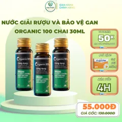 Nước giải rượu và bảo vệ gan Organic 100 chai 30ml