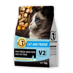 Hạt cho mèo - Thức ăn hạt Cat and friend V2 hỗ trợ thận siêu nhiều topping giúp mèo tăng cân