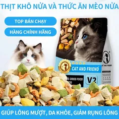 Hạt cho mèo - Thức ăn hạt Cat And Friend Đạm Cao 32% Tăng Cường Sức Khỏe dành cho mèo mọi lứa tuổi chính hãng