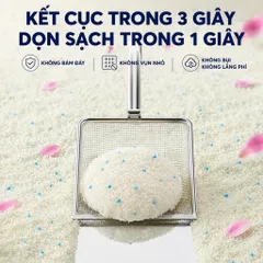 Cát vệ sinh cho mèo siêu vón cục CÁT ĐẤT SÉT Cát Sắn siêu khử mùi ít bụi xả toilet tiện lợi nhanh chóng