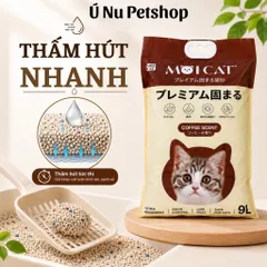 Cát Vệ Sinh Cho Mèo MOI CAT 9L – Cát Đất Sét Vón Cục Khử Mùi, Ít Bụi, Dễ Dọn – 3 Mùi Hương