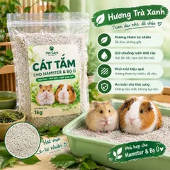 Combo 10 Túi Cát Tắm Cao Cấp Cho Hamster - Combo 10 Túi 1KG - 5 Mùi Hương, An Toàn Lành Tính
