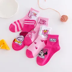 Tất , Vớ Cotton đẹp cho bé hình hoạt hình DISNEY. Dầy dặn họa tiết đẹp .Set vỉ 5 đôi [Ảnh thật, Hàng sẵn]