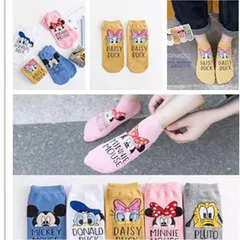 Tất , Vớ Cotton đẹp cho bé hình hoạt hình DISNEY. Dầy dặn họa tiết đẹp .Set vỉ 5 đôi [Ảnh thật, Hàng sẵn]