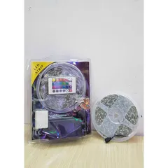 Led dây cuộn 5m 12v  điều khiển remod có bọc keo silicon có keo dán siêu bền và đẹp đơn màu và nhiều màu.