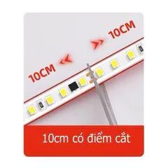 Đèn led dây dán 220V siêu sáng chống nước trang trí dán kệ tủ trưng bày hắt trần thạch cao