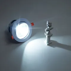 combo 5 Đèn Led Âm Trần COB Đế Xoay 360 Độ 7W/12W/20W/30W Giá Tốt, Dùng Rọi Tường, Soi Tranh
