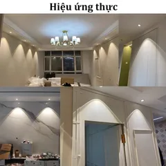 combo 5 Đèn Led Âm Trần COB Đế Xoay 360 Độ 7W/12W/20W/30W Giá Tốt, Dùng Rọi Tường, Soi Tranh