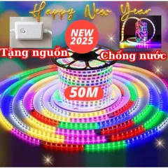 30M Dây Led Nháy Đuổi CHIP 2835 Tặng kèm nguồn trang trí tết trang trí noel chống nước ngoài trời