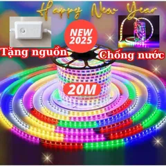 30M Dây Led Nháy Đuổi CHIP 2835 Tặng kèm nguồn trang trí tết trang trí noel chống nước ngoài trời