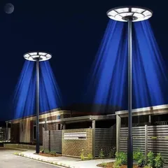 Đèn năng lượng mặt trời UFO 1000W IP67 Không thấm nước 360 ° ánh Sáng Phát Ra Cảm biến chuyển động Ánh sáng trắng