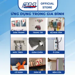 Băng keo cường lực 2 mặt 3M VHB 4910 siêu dính, chống thấm, dán các vật dụng gia đình, nhà tắm - 3M