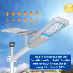 Đèn năng lượng mặt trời,đèn đường bàn chải công suất khủng 300W,500W,600W,vỏ nhôm,có remote,cảm biến, IP67,BH 24 tháng.