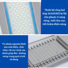 Đèn năng lượng mặt trời,đèn đường bàn chải công suất khủng 300W,500W,600W,vỏ nhôm,có remote,cảm biến, IP67,BH 24 tháng.