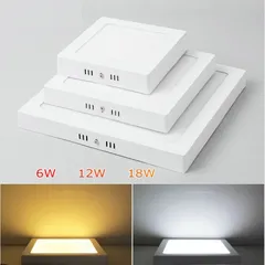 ĐÈN LED siêu sáng ỐP trần NỔI HG viền trắng, viền đen 6w 12w 18w 24w bảo hành 3 năm