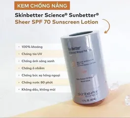Kem Chống Nắng SkinBetter Science Sunbetter Sheer SPF70 - Bảo Vệ Da Toàn Diện, Ngăn Ngừa Lão Hóa, Dành Cho Da Nhạy Cảm 901045