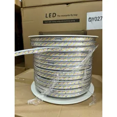 Cuộn led dây 100m 220v cao cấp trang trí  chip led 5730 3 hàng bóng chất liệu đồng nguyên chất siêu bền độ sáng cao