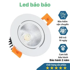 Âm Trần xoay COB 180 độ chiếu điểm 6w 10w 15w trang trí shop thời trang mỹ phẩm phòng tranh làm điểm nhấn tác phẩm