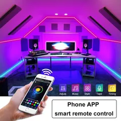 Cuộn nháy Led giọt lệ cao cấp đuổi 10M Dây đèn RGB 5V nháy theo nhạc chống nước chỉnh app điện thoại điều Khiển