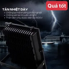 10 Đèn Pha Led 50w COB 5054 đủ công suất.
