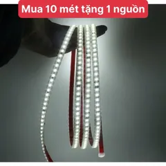 Có sẵn keo - Led dây trắng, vàng, trung tính 220V siêu sáng, hắc trần, trang trí nội thất