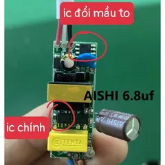 Âm trần led 7w 3 chế độ viền vàng khoét lỗ 90 cao cấp bảo hành 2 năm
