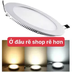 Đèn led âm trần 6w - 9w - 12w -18w . siêu mỏng .ánh sáng trắng vàng - 3 màu