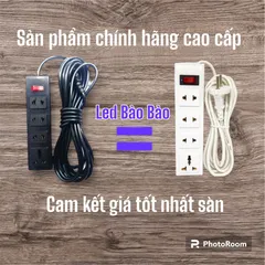 Ổ cấm điện siêu tải cao cấp 4 lỗ 6 lỗ quây công tắc, 1 công tắc 2 công tắc dây 3m 5m 8m 10m bảo hành 6 tháng