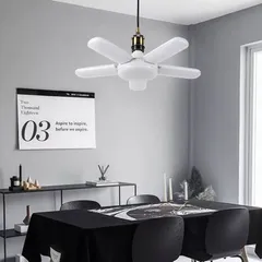Đèn Led Hình Cánh Quạt 75W 5 Cánh E27 Siêu Tiết Kiệm Điện tặng kèm chui đèn
