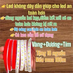 Đèn LED dây 5730 ba màu trang trí hắt trần, ghim rút điện đổi màu led dây giá/1m chưa có nguồn 220V