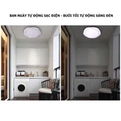 Đèn năng lượng mặt trời ốp trần 800w, 600w,300w, Chip 5730 Siêu Sáng, Hình và Video Thực Tế