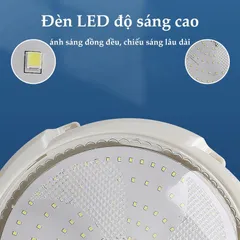 Đèn năng lượng mặt trời ốp trần 800w, 600w,300w, Chip 5730 Siêu Sáng, Hình và Video Thực Tế