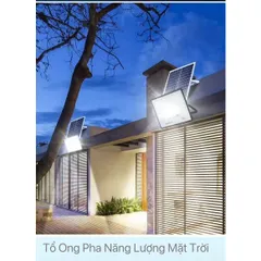 Đèn pha năng lượng mặt trời 500W vỏ nhôm