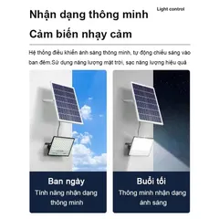 Đèn pha năng lượng mặt trời 500W vỏ nhôm