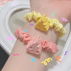 Cột tóc cute hình phô mai/ Chesse đơn giản mang phong cách ngọt ngào❤️😍 🧀( giao hàng nhanh chóng)