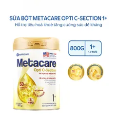 Sữa Bột Nutricare METACARE OPTI C-SECTION 1+ Hỗ Trợ Tiêu Hoá Khoẻ Tăng Cường Đề Kháng Cho Trẻ Sinh Mổ Bé Từ 1-2 Tuổi 901974