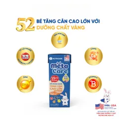 Thùng 48 Hộp Sữa Bột Pha Sẵn METACARE ECO Nutricare Tăng Cân Chiều Cao Tăng Sức Đề Kháng Từ 1 Tuổi Với Sữa Non 24H
