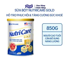 Sữa Bột Nutricare GOLD Giúp Ngủ Ngon Tiêu Hoá Khoẻ Tăng Cường Chức Năng Cơ Xương Khớp Dễ Hấp Thụ và Tiêu Hoá 850G/Lon