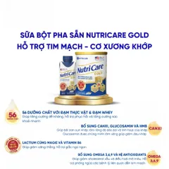 Sữa Bột Nutricare GOLD Giúp Ngủ Ngon Tiêu Hoá Khoẻ Tăng Cường Chức Năng Cơ Xương Khớp Dễ Hấp Thụ và Tiêu Hoá 850G/Lon