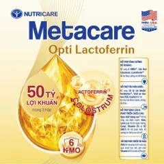 Lốc Sữa công thức dinh dưỡng Metacare Opti LACTOFERRIN tăng cường đề kháng phát triển chiều cao trí nao (110ml - 180ml)