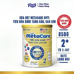 Sữa Bột Metacare Opti Nutricare - Sữa Mát Tiêu Hóa Tốt Phát Triển Toàn Diện 2+ 850G