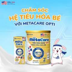 Combo 2 Thùng 48 hộp sữa bột pha sẵn Nutricare Metacare Opti 110ml tiêu hóa khỏe, tăng cân, cao lớn