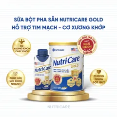 Sữa Bột Pha Sẵn NUTRICARE GOLD 200ML Giúp Ngủ Ngon Hỗ Trợ Tim Mạch Cơ Xương Khớp Dễ Hấp Thụ ( Hộp Lẻ )